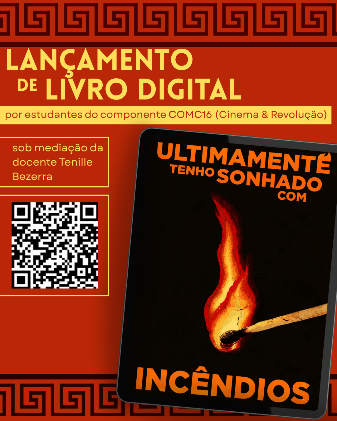 Estudantes do BI em Artes lançam livro digital “Ultimamente tenho sonhado com incêndios”